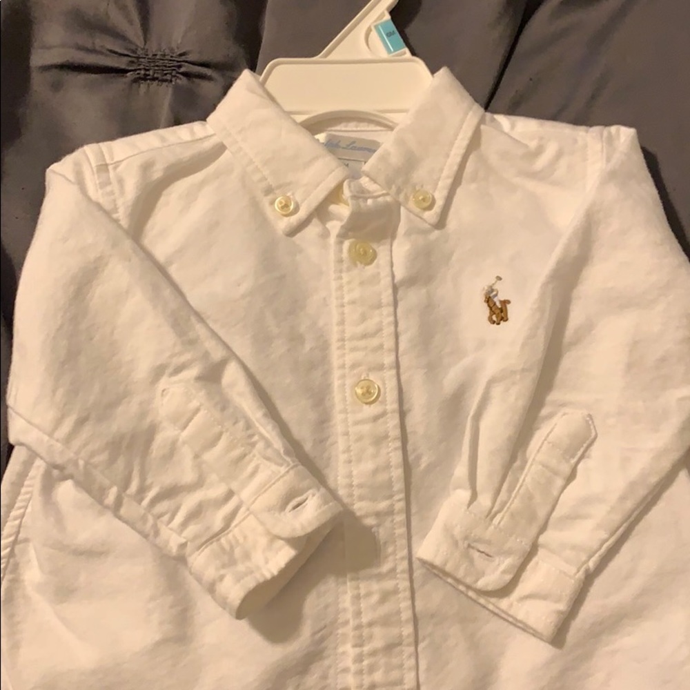 Infant Ralph Lauren shirt.